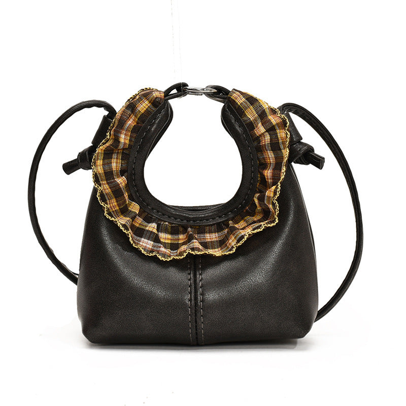 Damen Mini-Handtasche mit modischem Rüschendesign Nord Taschen