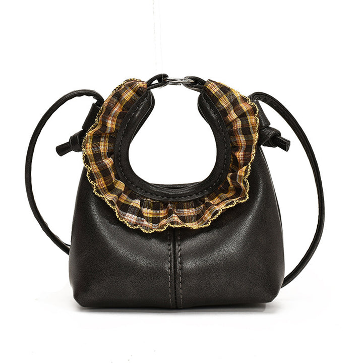 Damen Mini-Handtasche mit modischem Rüschendesign Nord Taschen