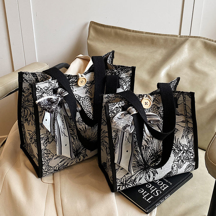Damen Tragetasche mit floralem Motiv und multifunktionalem Design Nord Taschen