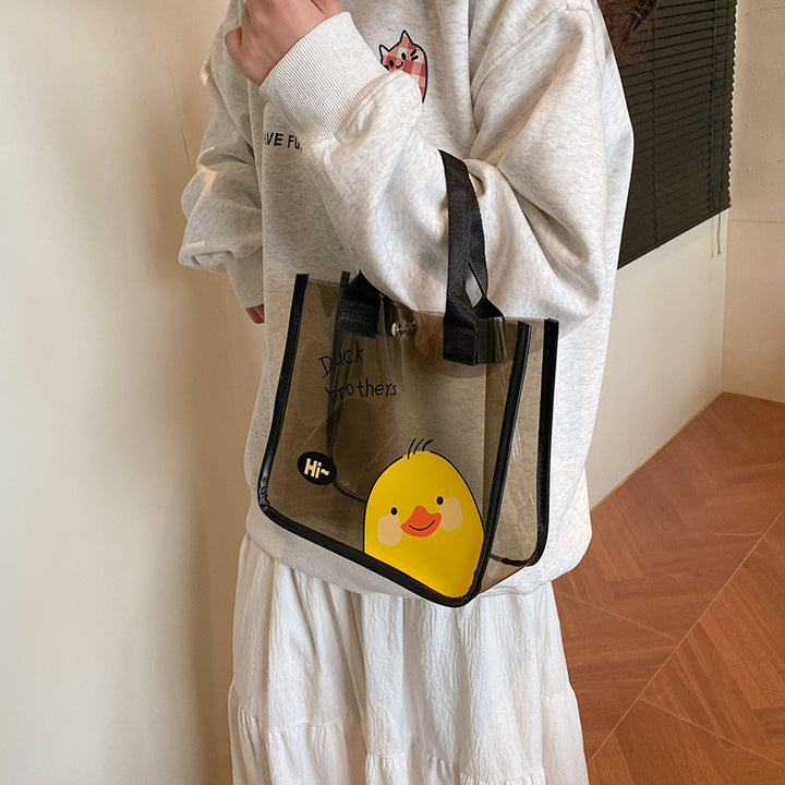 Damen durchsichtige Umhängetasche mit süßem Tierdesign Nord Taschen