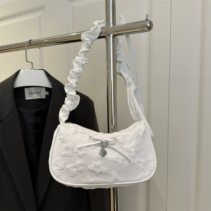 Damen modische Umhängetasche mit floralem Design und raffiniertem Tragegriff Nord Taschen