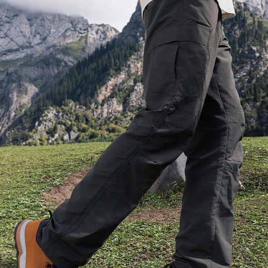 Damen Technische Trekking-Joggerhose mit elastischem Bund, Reißverschlusstaschen und windabweisender Oberfläche Nord Taschen