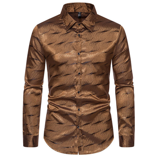 Herren Elegantes Hemd mit einzigartigem Strukturdesign