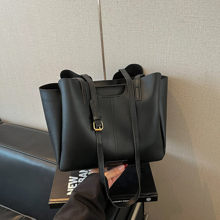 Damen stilvolle Hochformat-Handtasche mit verstellbarem Schulterriemen Nord Taschen
