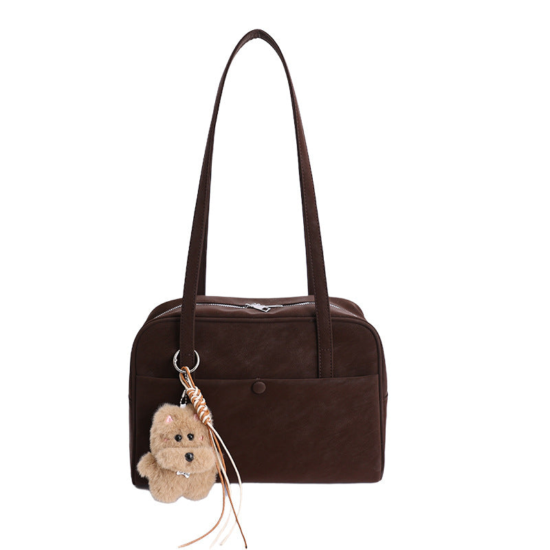 Damen modische Schultertasche mit praktischem Reißverschluss Nord Taschen