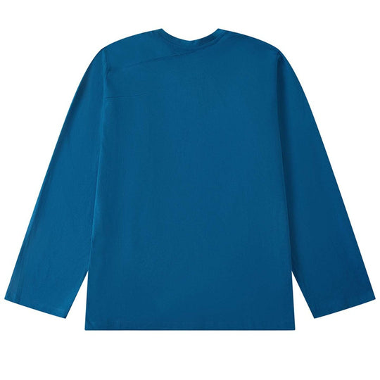 Damen Oversized-Longsleeve aus Baumwolljersey mit überschnittener Schulter und Ziernaht Nord Taschen