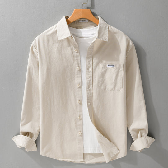 Herren Leichtes Baumwoll-Overshirt mit Brusttasche, Soft‑Touch und Relaxed-Schnitt Nord Taschen