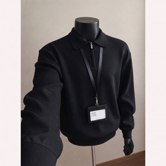 Herren Modischer Pullover mit Stehkragen Nord Taschen