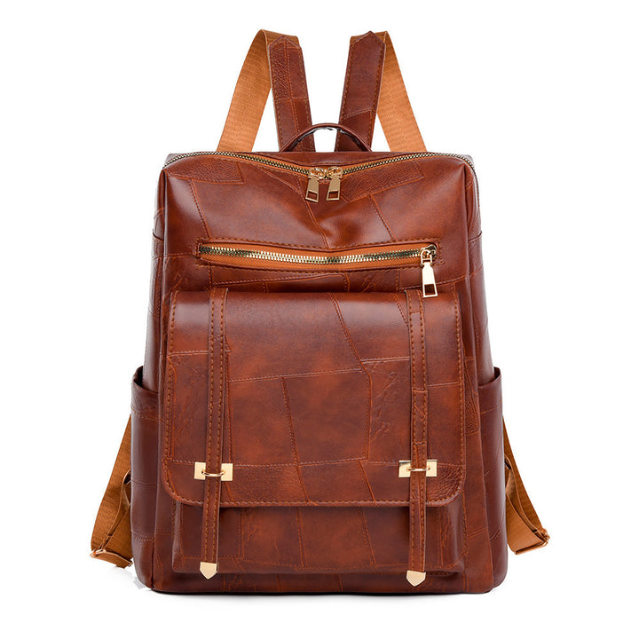 Damen eleganter Rucksack mit strukturiertem Design und goldenen Akzenten Nord Taschen