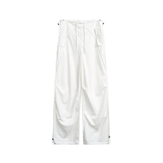 Damen weite Cargo-Hose mit Kordelzugbund und verstellbaren Saum Nord Taschen