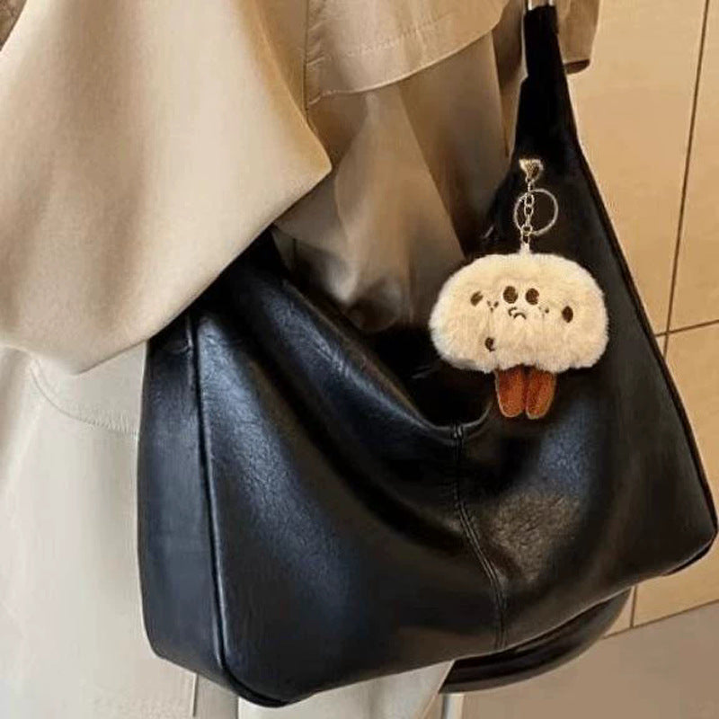 Damen Hobo-Tasche mit elegantem Klappenverschluss und herausnehmbarem Schultergurt Nord Taschen