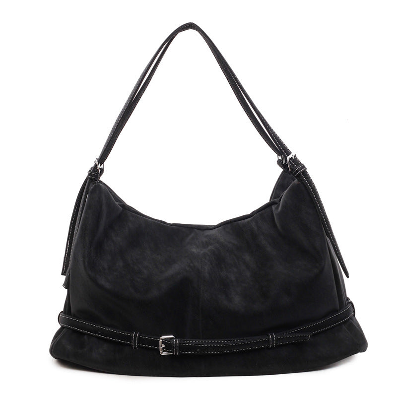 Damen Hobo-Tasche aus weichem Kunstleder mit verstellbarem Schulterriemen Nord Taschen