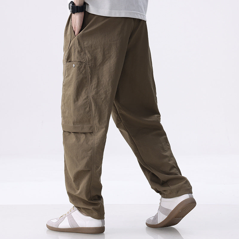 Herren Cargo-Jogginghose mit Kordelzug, elastischem Saum und seitlichen Utility‑Taschen Nord Taschen