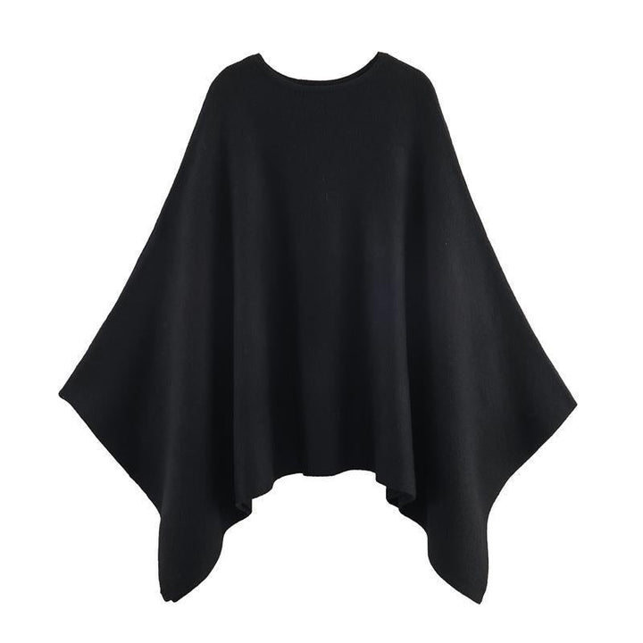 Damen eleganter PONCHO aus hochwertigem Material mit asymmetrischem Schnitt