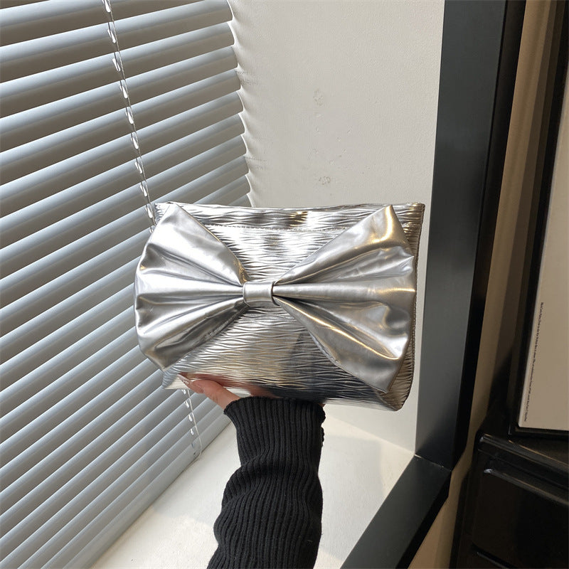 Damen Clutch-Tasche mit elegantem Schleifendesign Nord Taschen
