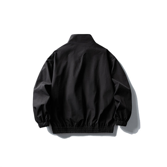 Herren Windbreaker-Jacke im Boxy‑Schnitt mit Stehkragen und elastischem Saum Nord Taschen