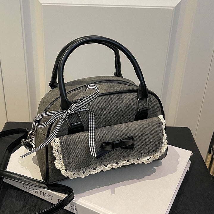 Damen modische Handtasche mit dekorativen Spitzenakzenten Nord Taschen
