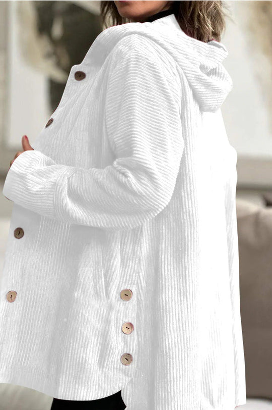 Hooded Casual-Jacke mit Fronttaschen
