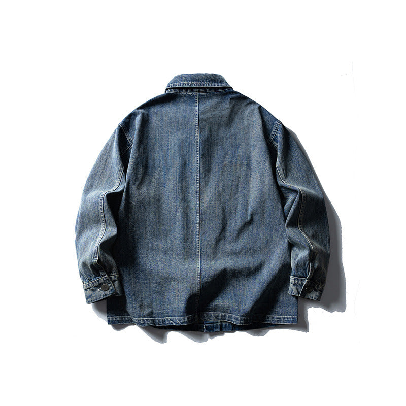 Unisex Boxy-Denim-Blouson mit vier aufgesetzten Taschen Nord Taschen