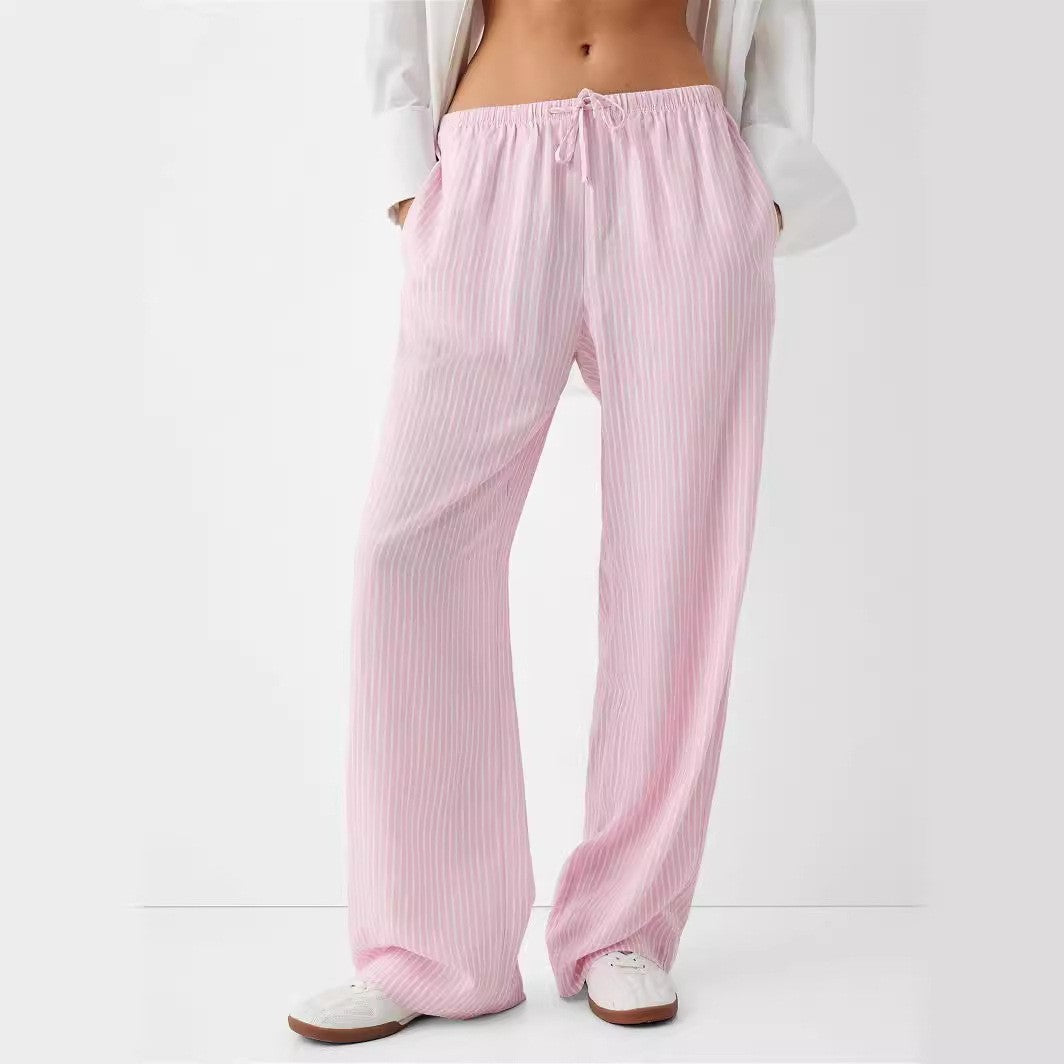 Damen Luftige Palazzo-Hose mit gemustertem Design