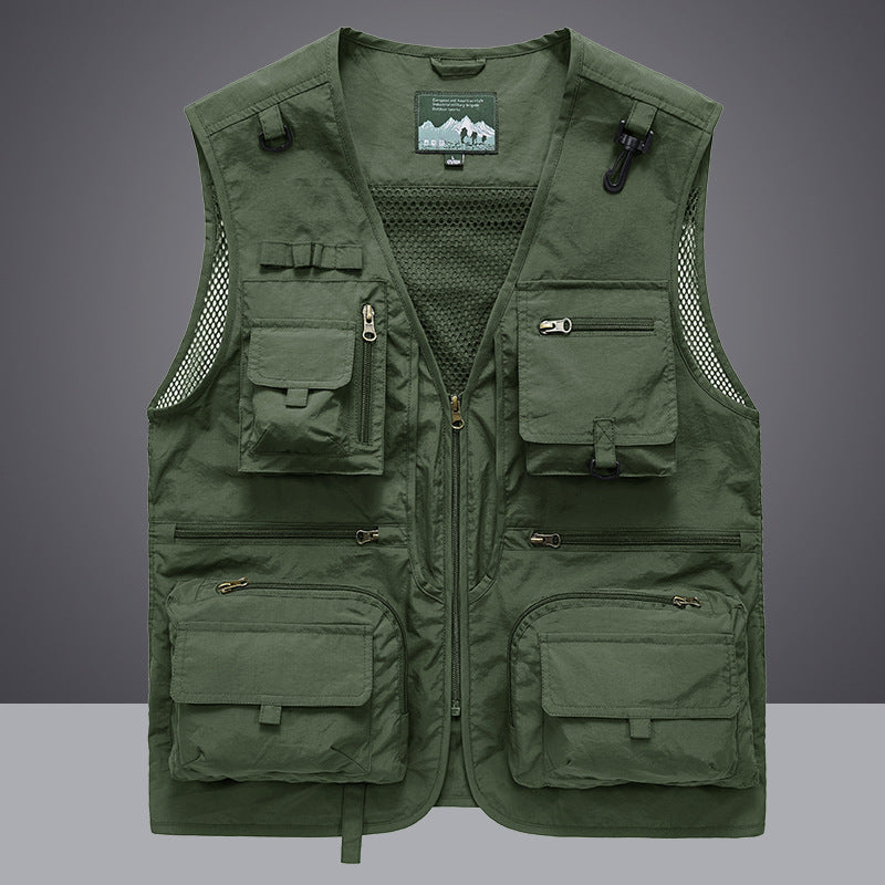 Herren Multifunktionale Angler- und Utilityweste mit Mesh‑Einsätzen und Multifachtaschen Nord Taschen