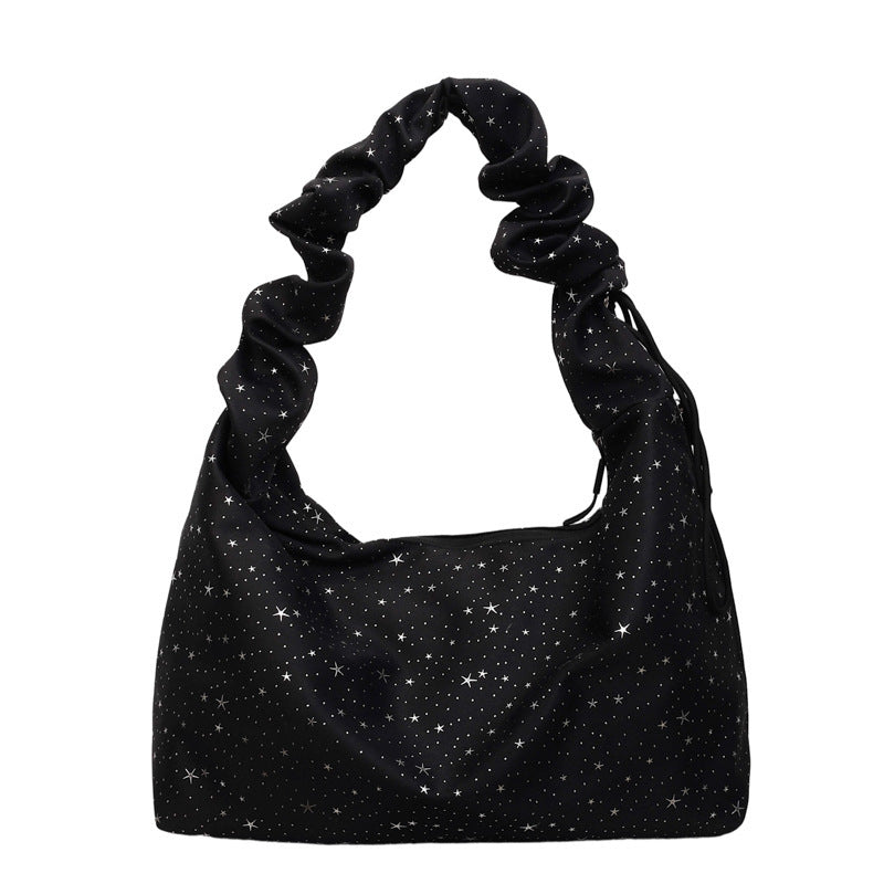 Damen Hobo-Tasche mit schimmerndem Sternenmotiv und strukturiertem Design Nord Taschen