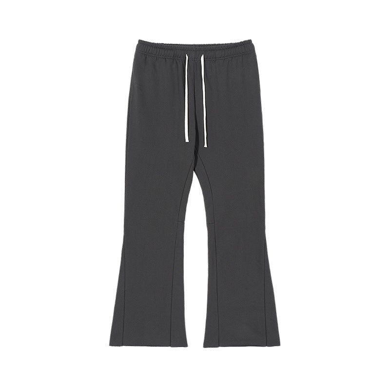 Damen Schlaghose aus French-Terry mit weitem Bein und Kordelzug Nord Taschen