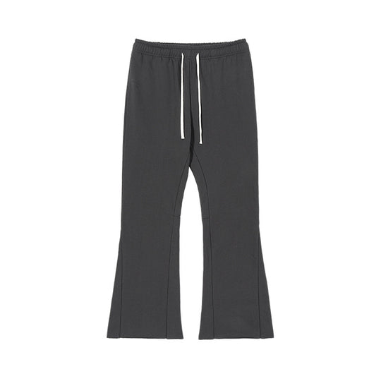 Damen Schlaghose aus French-Terry mit weitem Bein und Kordelzug Nord Taschen