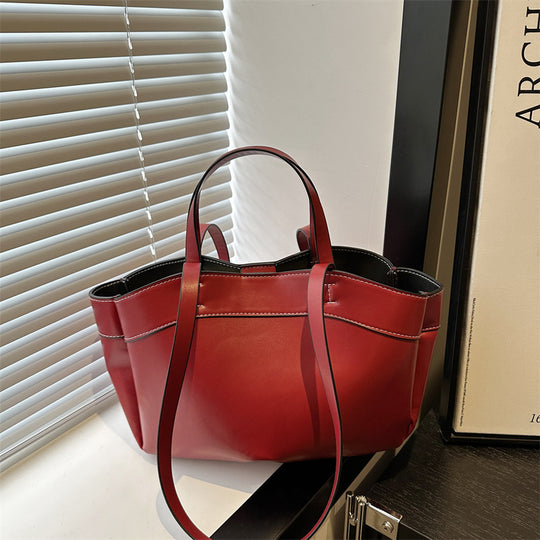 Damen Tragetasche aus hochwertigem Kunstleder mit funktionalen Innenfächern Nord Taschen