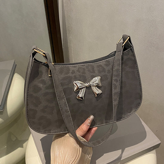 Damen modische Schultertasche mit stilvollem Schleifen-Detail Nord Taschen