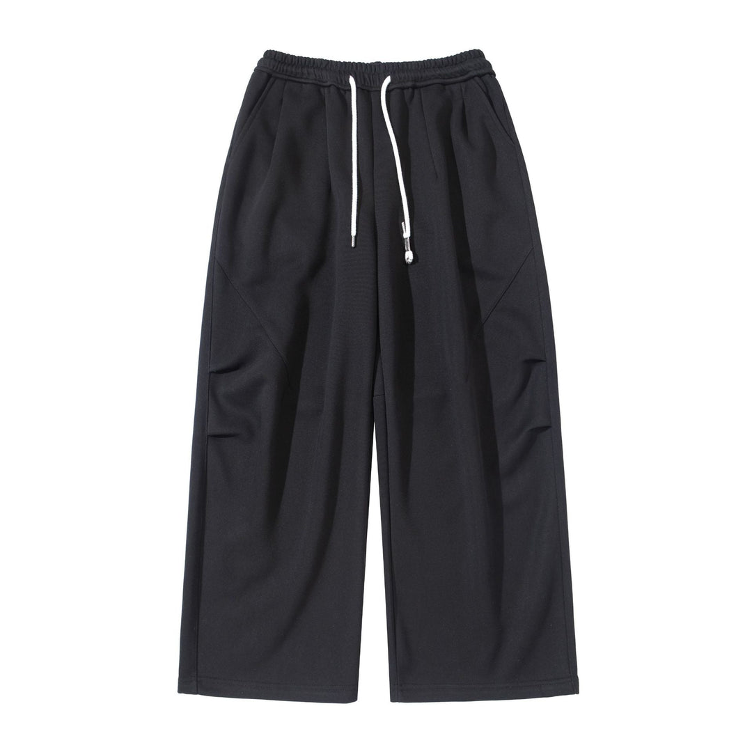 Damen Weite Cropped-Jogginghose aus French-Terry mit hohem Elastikbund, Kordelzug und Eingrifftaschen Nord Taschen