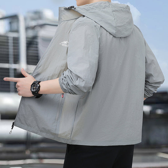 Herren Leichte Windjacke Nord Taschen