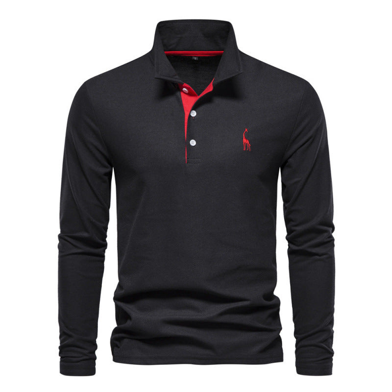 Atmungsaktives Baumwoll Poloshirt Herren