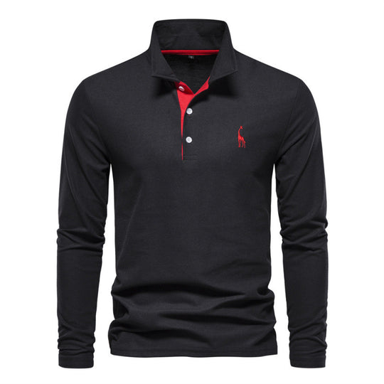 Atmungsaktives Baumwoll Poloshirt Herren