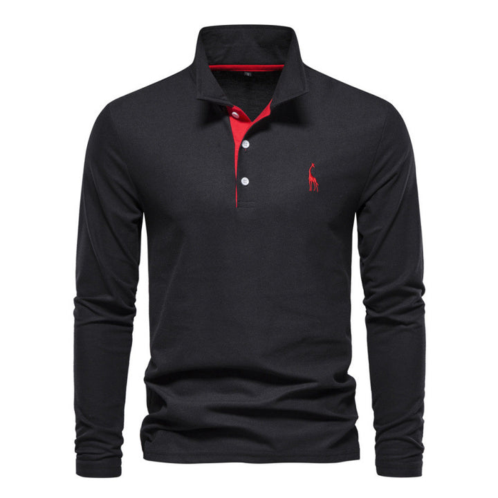 Atmungsaktives Baumwoll Poloshirt Herren