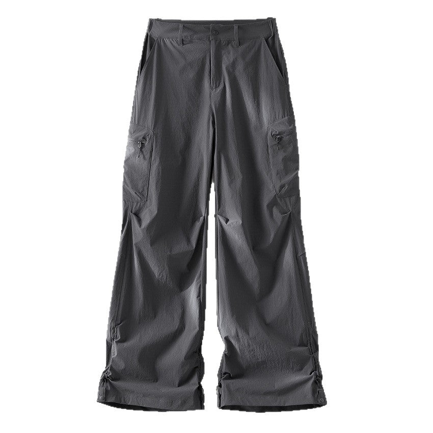 Damen Weite Cargo‑Hose mit verstellbarem Saum und Multifunktions-Taschen Nord Taschen