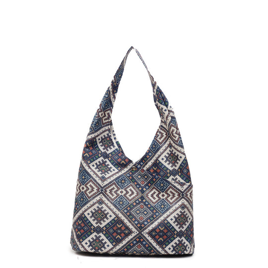 Damen Hobo-Tasche mit kunstvollen ethnischen Mustern Nord Taschen