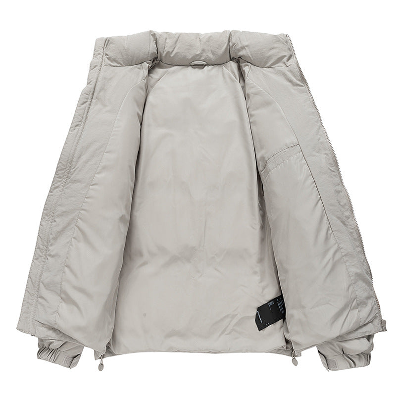 Herren Stepp-Daunen-Winterjacke mit hohem Stehkragen und verstellbarem Saum Nord Taschen