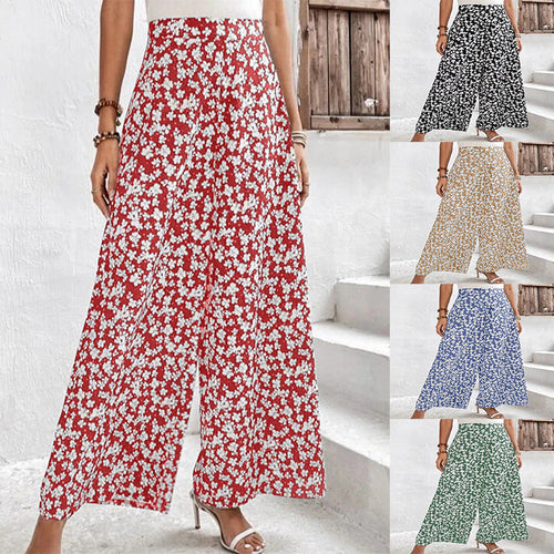 Damen Blumenmuster Palazzohose Nord Taschen