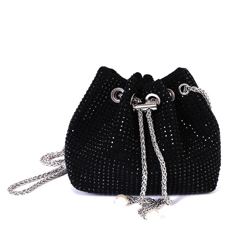 Damen elegante Beuteltasche mit funkelnden Strassdetails Nord Taschen