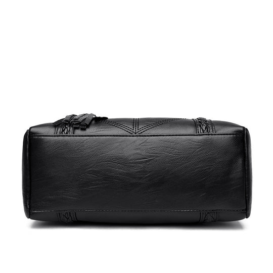 Damen stilvolle Handtasche mit strukturiertem Obermaterial Nord Taschen