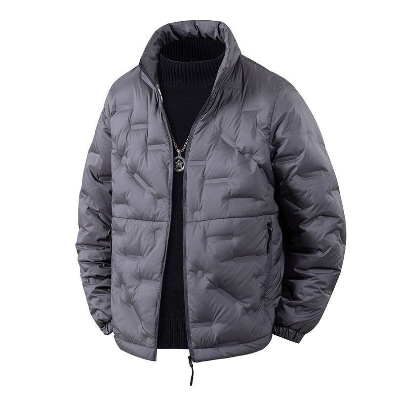 Herren Leichte gesteppte Thermojacke mit Stehkragen und Reißverschlusstaschen Nord Taschen