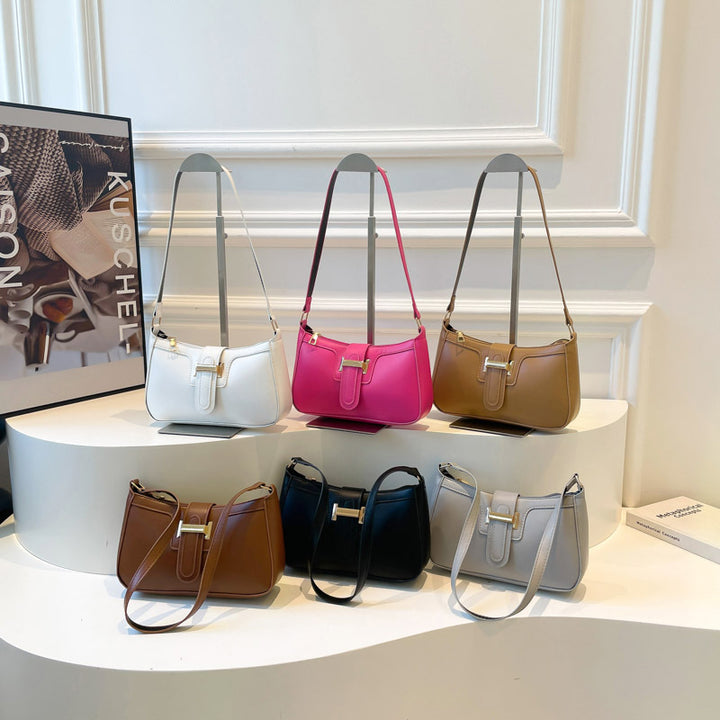 Damen elegante Umhängetasche mit praktischem Verschluss Nord Taschen