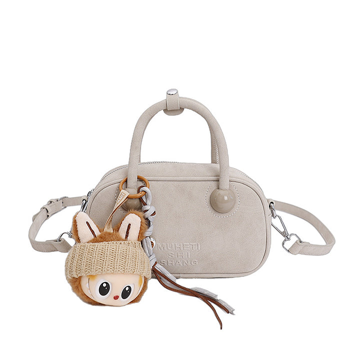 Damen Mini-Handtasche mit verspieltem Tieranhänger Nord Taschen