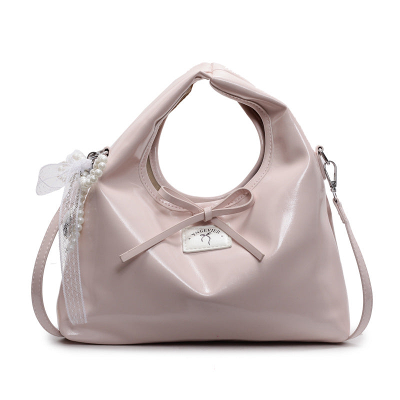 Damen modische Handtasche mit einzigartigem Perlenanhänger Nord Taschen