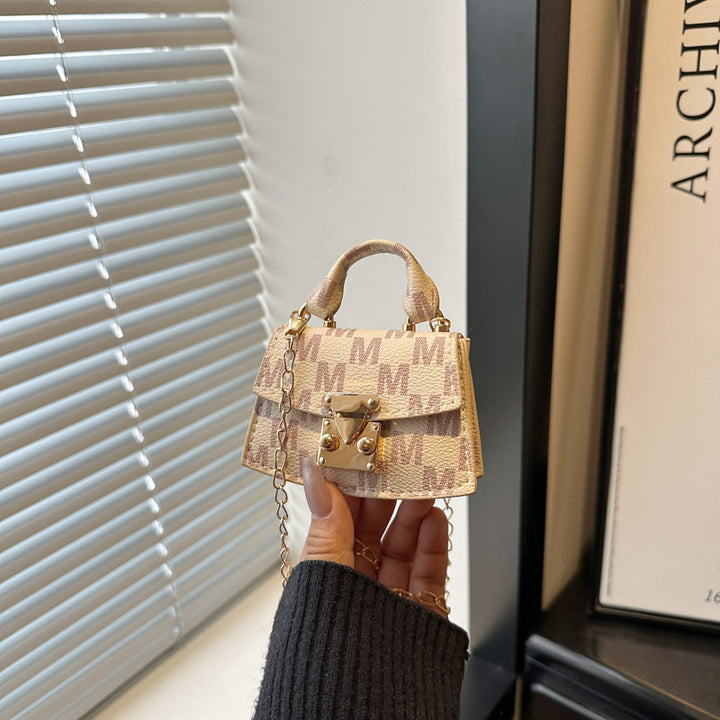 Damen Mini-Handtasche mit dekorativem Kettenriemen Nord Taschen