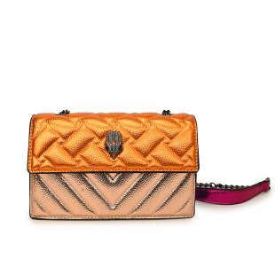 Damen glamouröse Umhängetasche mit schimmerndem und gepolstertem Design Nord Taschen