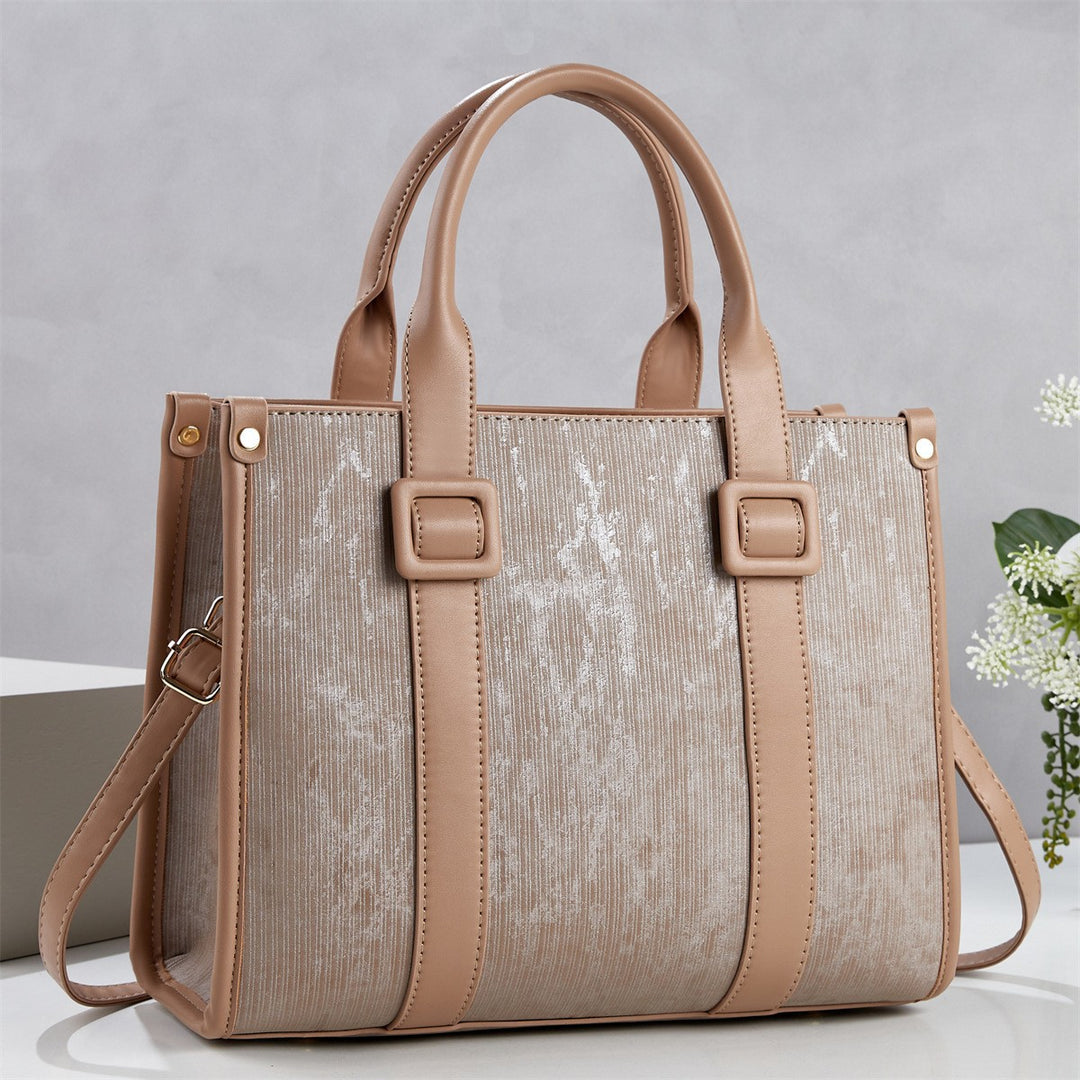 Damen elegante Handtasche mit einzigartiger Textur und abnehmbarem Schultergurt Nord Taschen