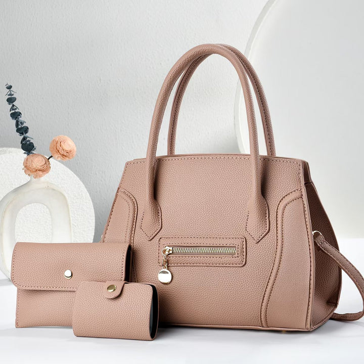 Damen elegante Handtasche mit praktischem Wallet-Set Nord Taschen