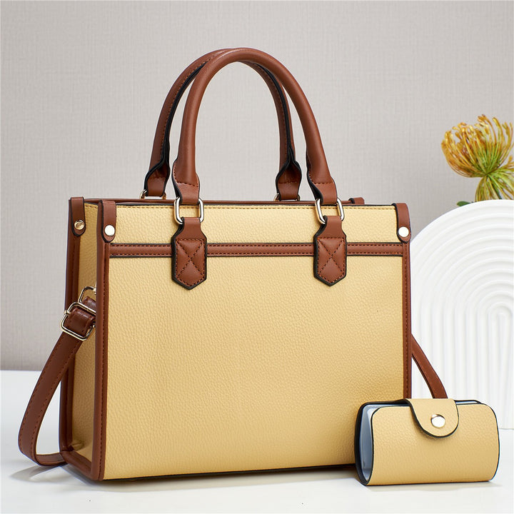 Damen elegante Handtasche mit praktischen Fächern und abnehmbarer Clutch Nord Taschen